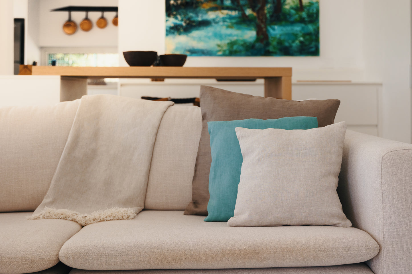 Housse de coussin 100% lin
