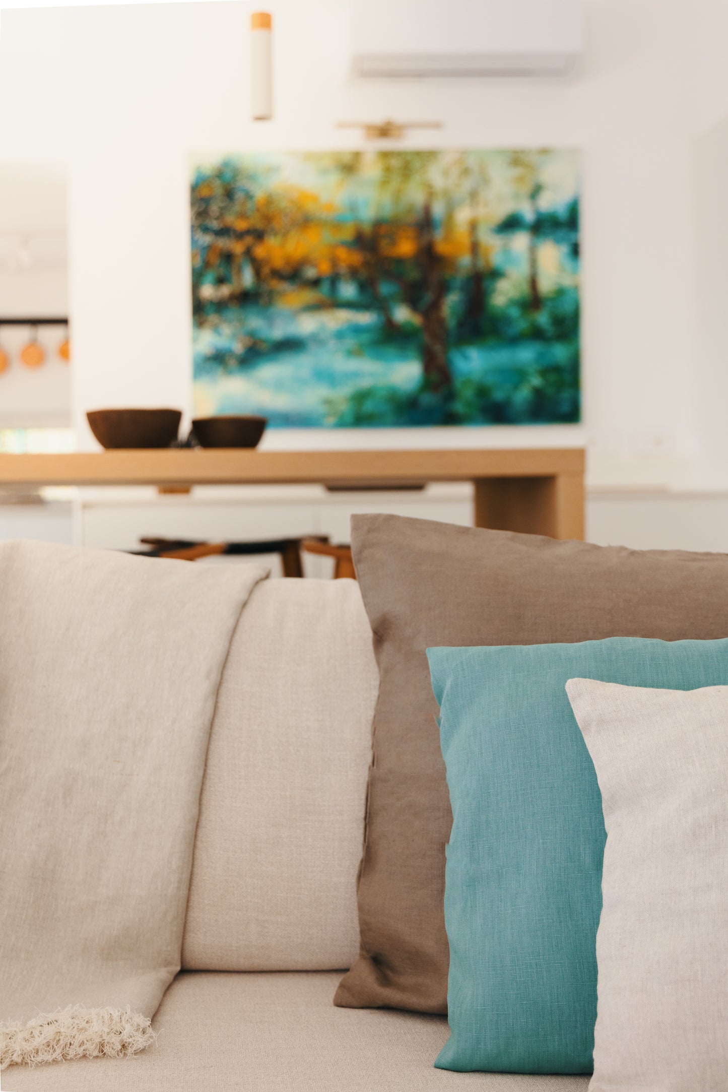 Housse de coussin 100% lin